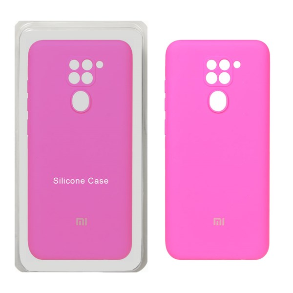 قاب سیلیکونی پاک کنی محافظ لنزدار اورجینال Xiaomi Redmi Note 9 / Redmi 10X 5G / Redmi 10X Pro 5G - صورتی فانتزی (پک اصلی)